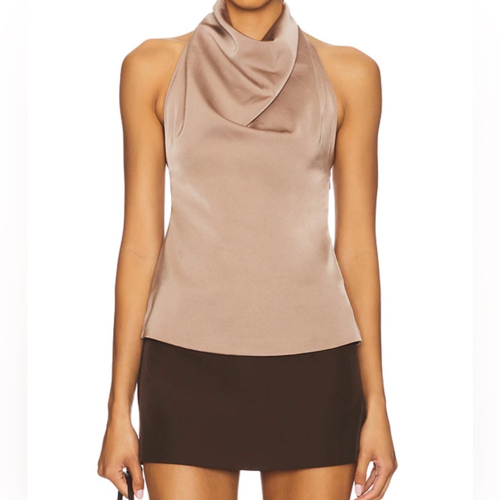 Zara Tan Halter Top